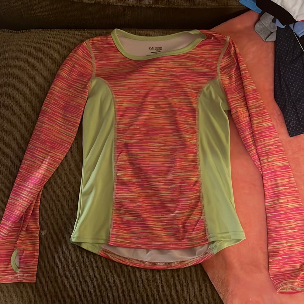 Pink and green long sleeve